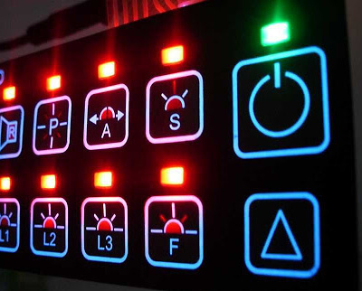 Folientast beleuchtet