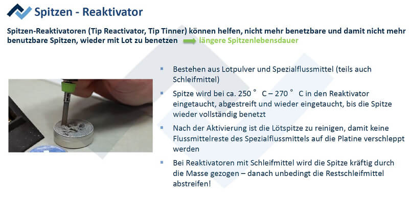 Lötspitze Reaktivator